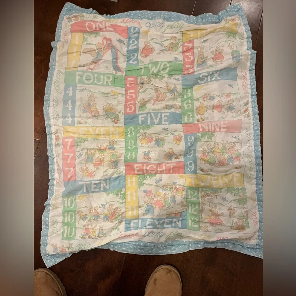 vintage baby quilt